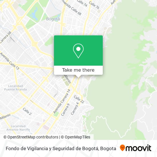 Fondo de Vigilancia y Seguridad de Bogotá map