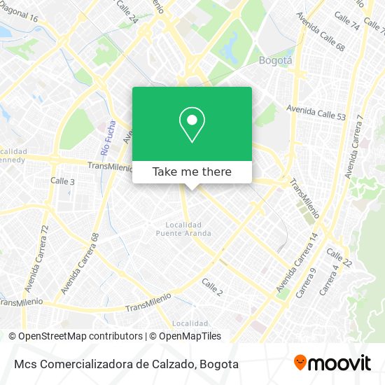 Mapa de Mcs Comercializadora de Calzado