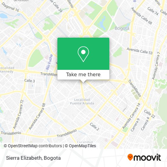 Mapa de Sierra Elizabeth