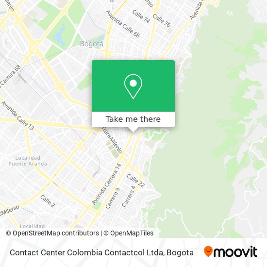 Mapa de Contact Center Colombia Contactcol Ltda