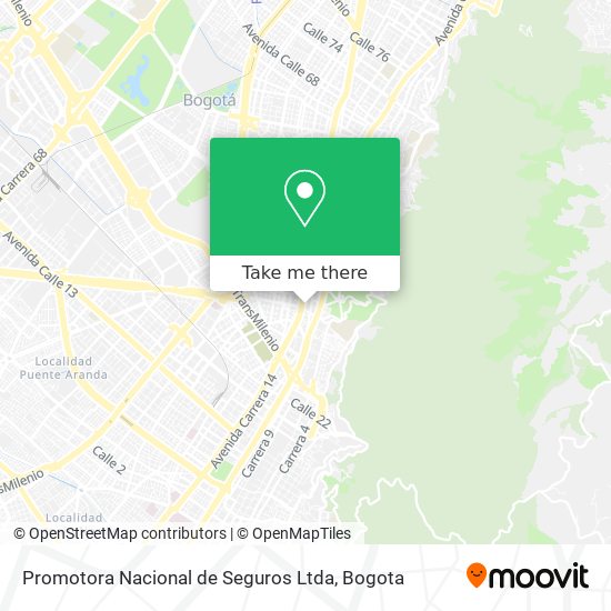 Mapa de Promotora Nacional de Seguros Ltda