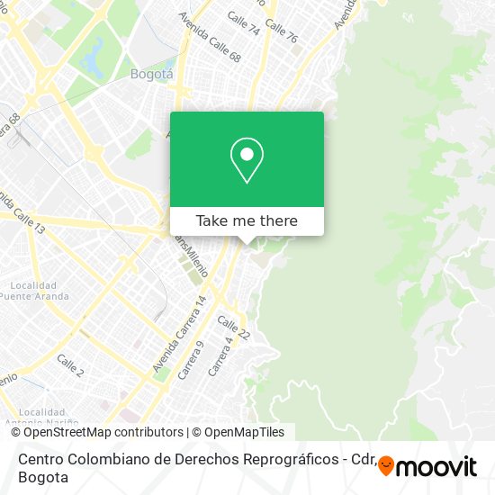 Centro Colombiano de Derechos Reprográficos - Cdr map
