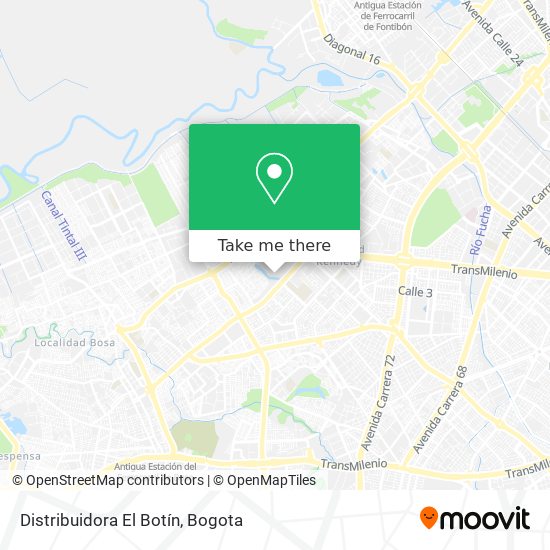 Distribuidora El Botín map