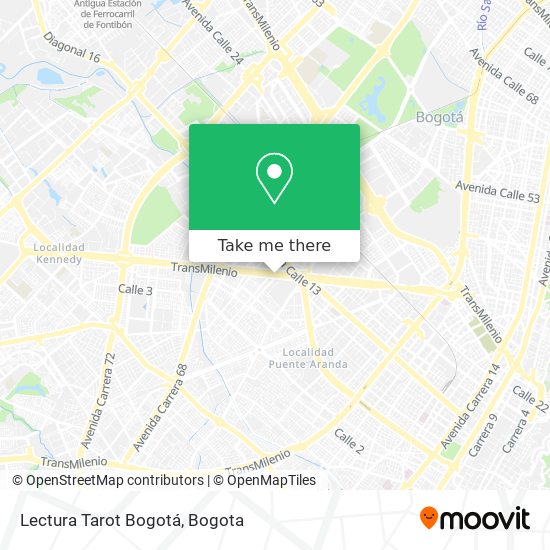 Lectura Tarot Bogotá map