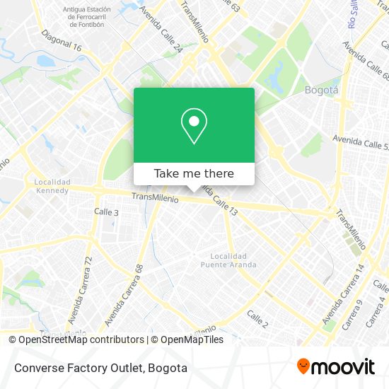 Converse Factory Outlet map
