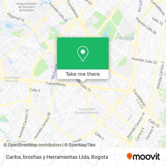 Mapa de Caribe, brochas y Herramientas Ltda