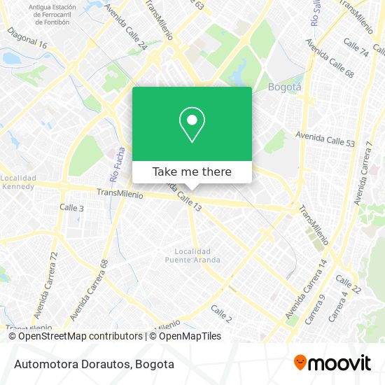 Automotora Dorautos map