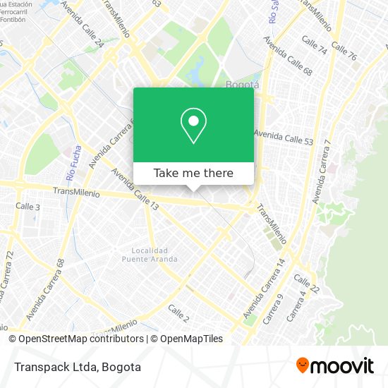 Mapa de Transpack Ltda