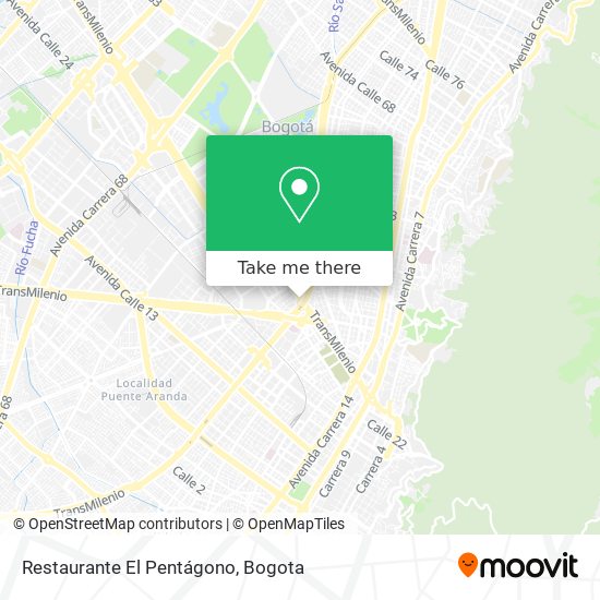 Mapa de Restaurante El Pentágono