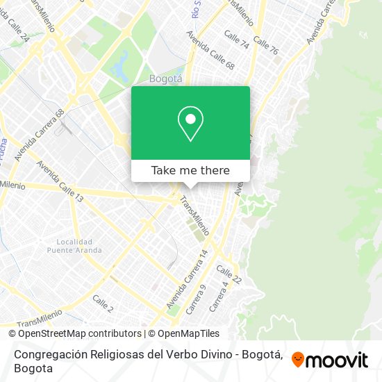 Congregación Religiosas del Verbo Divino - Bogotá map