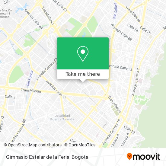 Gimnasio Estelar de la Feria map