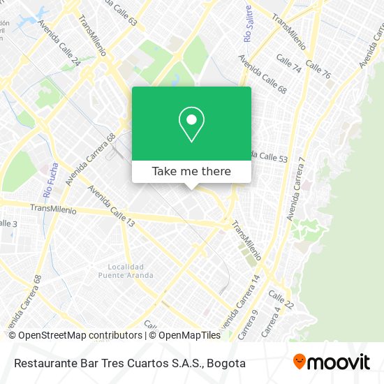 Restaurante Bar Tres Cuartos S.A.S. map