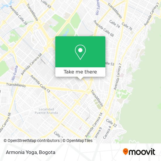 Armonia Yoga map