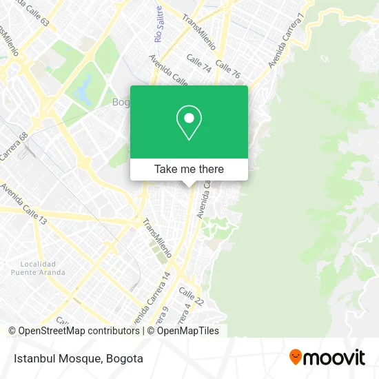 Istanbul Mosque map