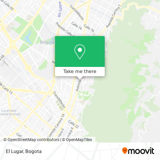 El Lugar map