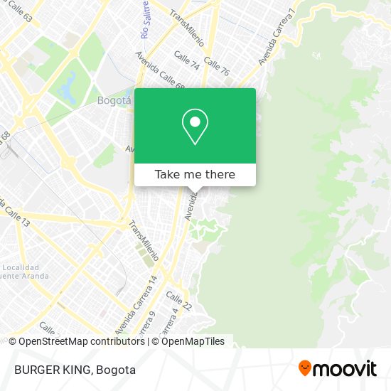 BURGER KING map