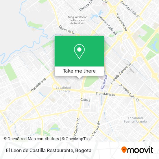 Mapa de El Leon de Castilla Restaurante