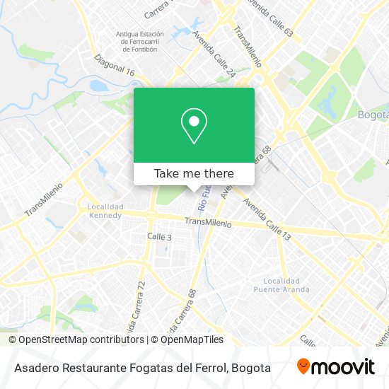 Asadero Restaurante Fogatas del Ferrol map