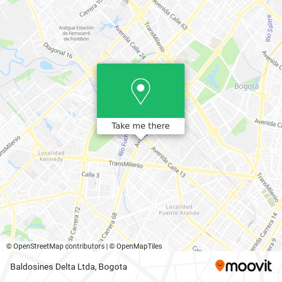Baldosines Delta Ltda map