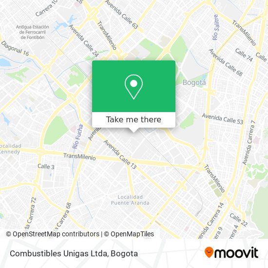Mapa de Combustibles Unigas Ltda