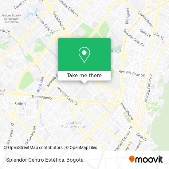 Mapa de Splendor Centro Estética