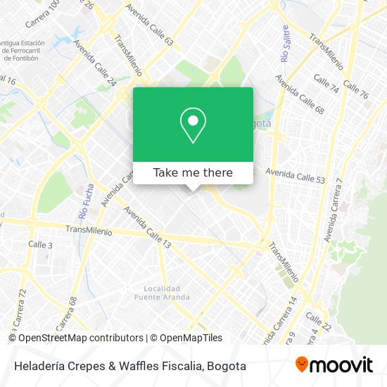 Heladería Crepes & Waffles Fiscalia map