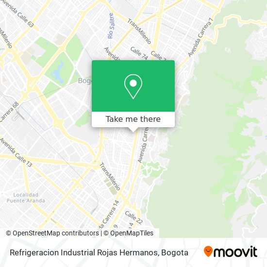 Mapa de Refrigeracion Industrial Rojas Hermanos