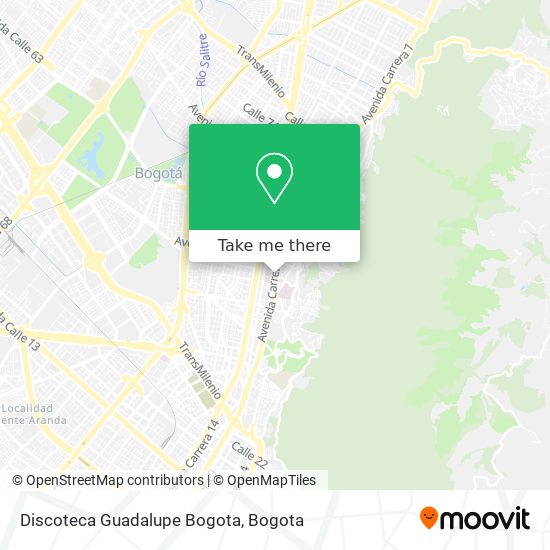Discoteca Guadalupe Bogota map