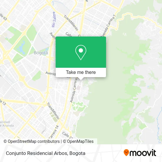 Conjunto Residencial Arbos map