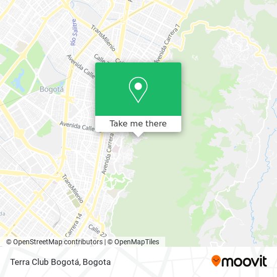Terra Club Bogotá map