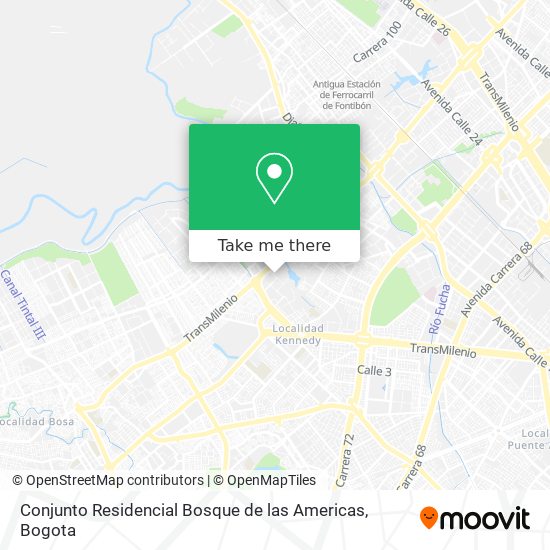 Conjunto Residencial Bosque de las Americas map