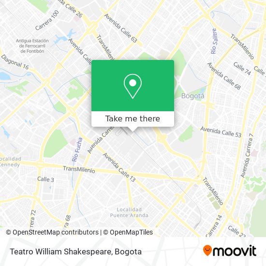 Mapa de Teatro William Shakespeare