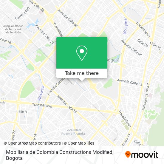 Mobiliaria de Colombia Constructions Modified map