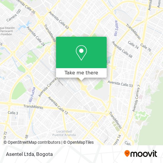 Asentel Ltda map