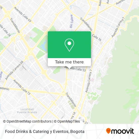 Food Drinks & Catering y Eventos map