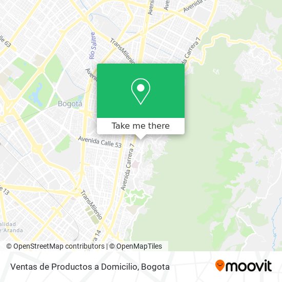 Ventas de Productos a Domicilio map