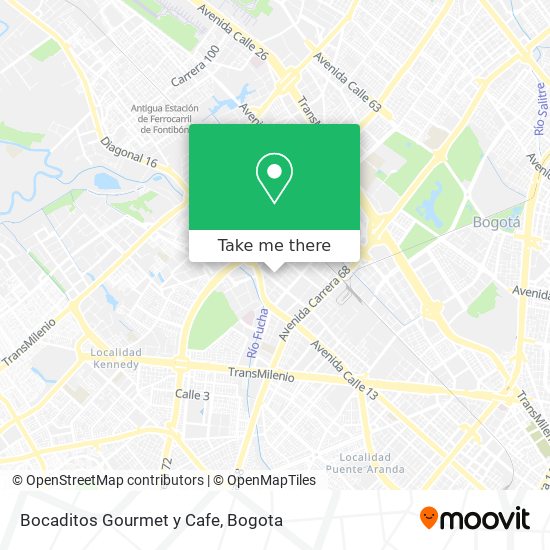 Bocaditos Gourmet y Cafe map