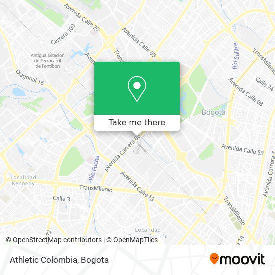 Athletic Colombia map
