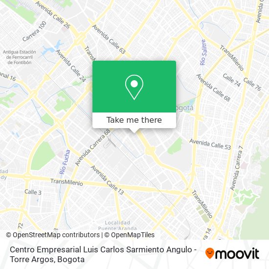 Centro Empresarial Luis Carlos Sarmiento Angulo - Torre Argos map