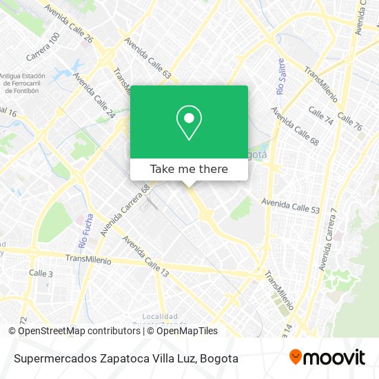 Supermercados Zapatoca Villa Luz map