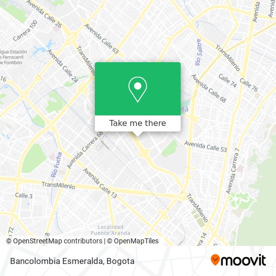 Bancolombia Esmeralda map