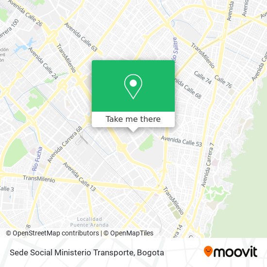 Sede Social Ministerio Transporte map