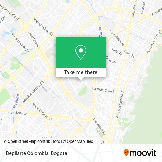 Mapa de Depilarte Colombia