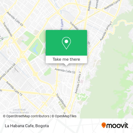 La Habana Cafe map