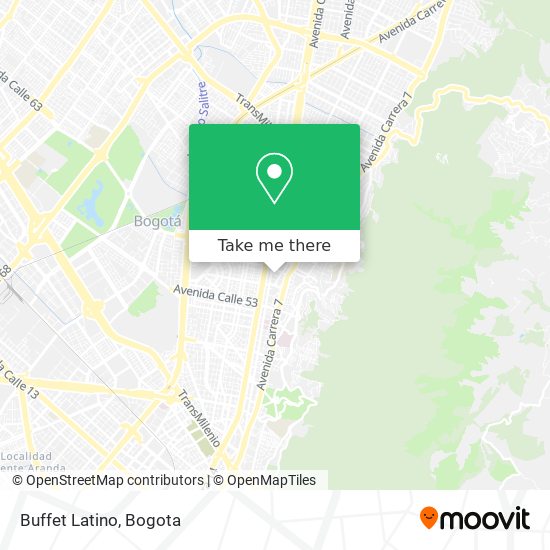 Buffet Latino map