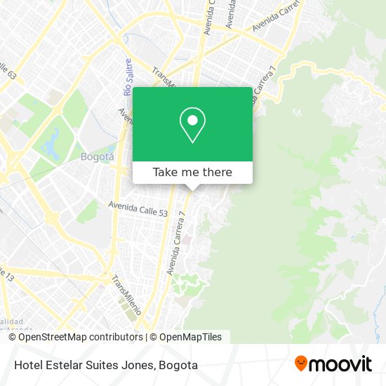 Mapa de Hotel Estelar Suites Jones