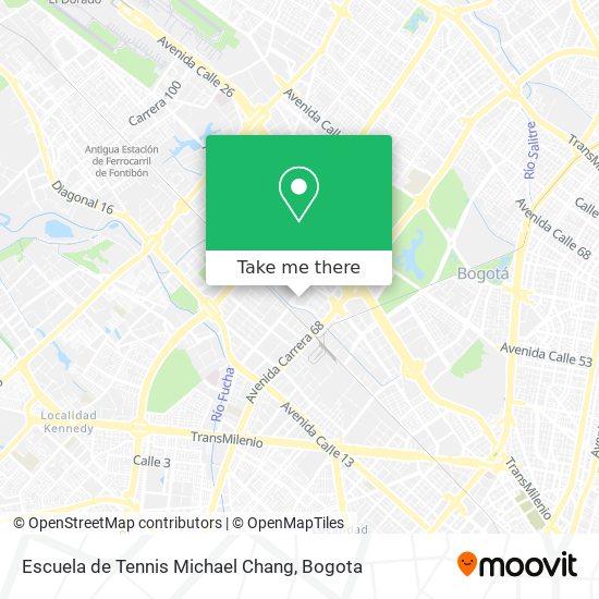 Escuela de Tennis Michael Chang map