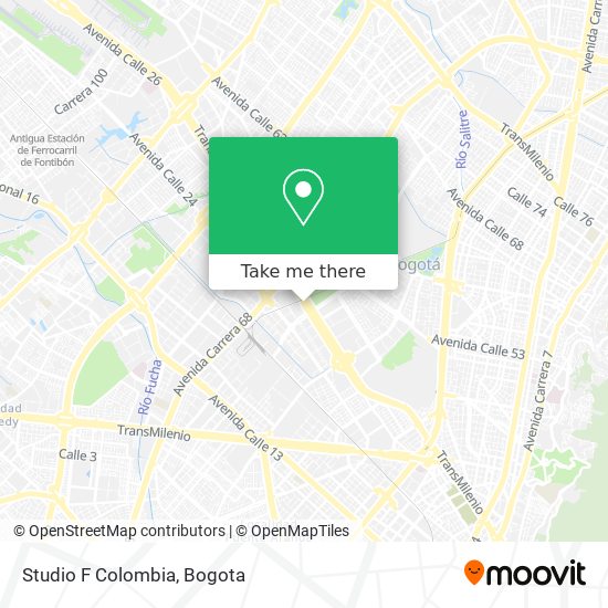 Mapa de Studio F Colombia