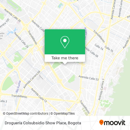 Droguería Colsubsidio Show Place map