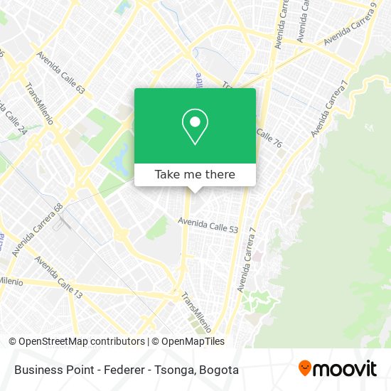 Business Point - Federer - Tsonga map